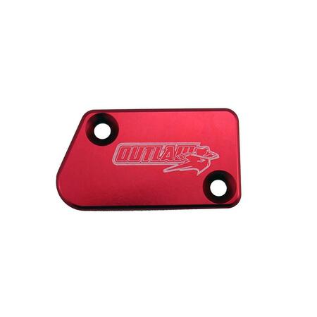 OUTLAW RACING Red Billet Front Brake Cap, 2007-2015 OR105R